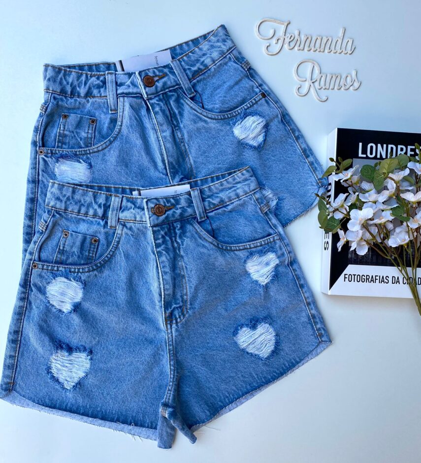 fernandaramosstore com br short jeans feminino heart detalhe em destroyed