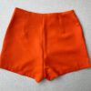 Short Saia Feminino Zíper Lateral Coral - Fernanda Ramos Store