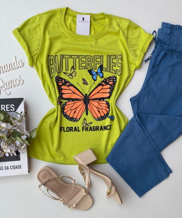 fernandaramosstore com br t shirt feminina manga curta butterflies verde lima