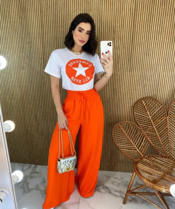 fernandaramosstore com br t shirt feminina manga curta estampa laranja branca 2