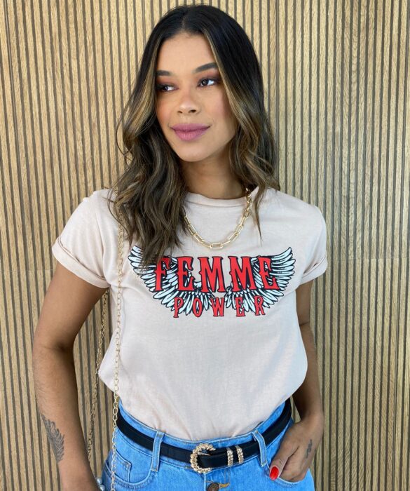 fernandaramosstore com br t shirt manga curta femme power bege 1