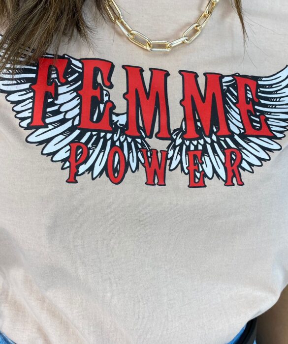 fernandaramosstore com br t shirt manga curta femme power bege 2