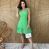 fernandaramosstore com br vestido curto com bojo alca com babados verde 1