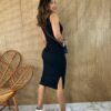 fernandaramosstore com br vestido curto sem bojo canelado com fenda preto 2