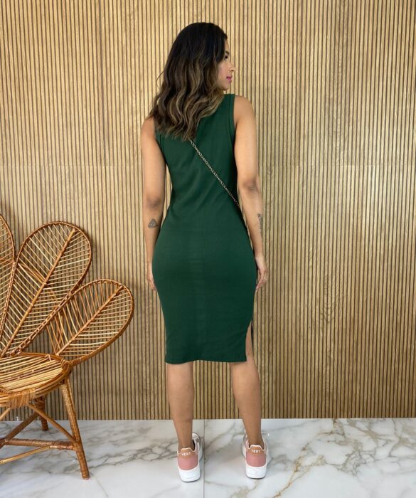 fernandaramosstore com br vestido curto sem bojo canelado com fenda verde 2