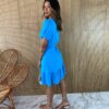 fernandaramosstore com br vestido curto sem bojo com botoes e amarracao azul 2