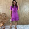 fernandaramosstore com br vestido curto sem bojo com botoes e amarracao fucsia 4