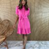 fernandaramosstore com br vestido curto sem bojo com botoes e amarracao rosa 4