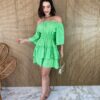 fernandaramosstore com br vestido curto sem bojo ombro a ombro poa verde 2