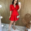 fernandaramosstore com br vestido curto sem bojo pipoquinha com detalhe vermelho 2