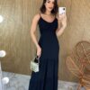 fernandaramosstore com br vestido longo com bojo detalhe franzido alca regulavel preto