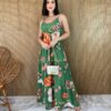 fernandaramosstore com br vestido longo com bojo estampado fundo verde com laranja 2