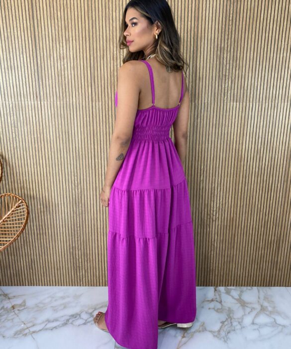 fernandaramosstore com br vestido longo com bojo fucsia botoes falsos 2