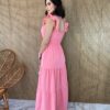 fernandaramosstore com br vestido longo com bojo pipoquinha rosa bebe 2