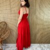 fernandaramosstore com br vestido longo com bojo vermelho botoes falsos 3