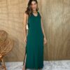 fernandaramosstore com br vestido longo de malha alca grossa com fenda verde militar copia