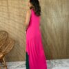 fernandaramosstore com br vestido longo de malha alca grossa pink e verde militar 1