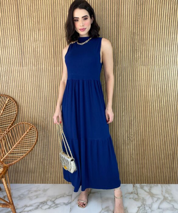 fernandaramosstore com br vestido longo de malha sem bojo com gola azul marinho 1