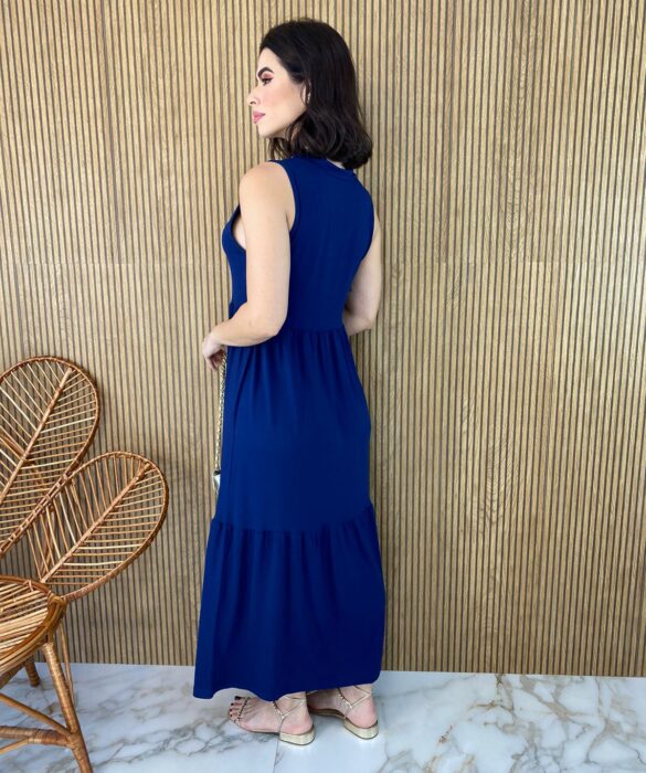 fernandaramosstore com br vestido longo de malha sem bojo com gola azul marinho 2