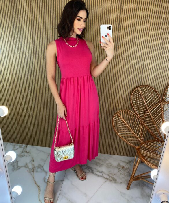 fernandaramosstore com br vestido longo de malha sem bojo com gola pink 1