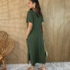 fernandaramosstore com br vestido longo de malha sem bojo manga curta com bolso verde 1