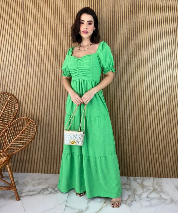 fernandaramosstore com br vestido longo sem bojo pipoquinha verde com detalhe plissado 1