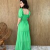 fernandaramosstore com br vestido longo sem bojo pipoquinha verde com detalhe plissado 2