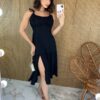 fernandaramosstore com br vestido midi com bojo e fenda alca regulavel preto 2