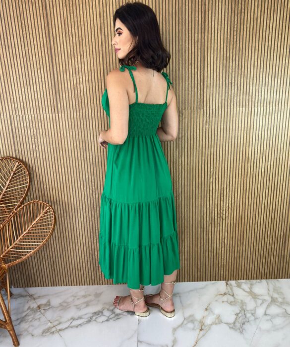 fernandaramosstore com br vestido midi com bojo e fenda alca regulavel verde 2