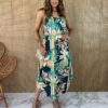 fernandaramosstore com br vestido midi de malha sem bojo alca fina estampa folhas laranja copia