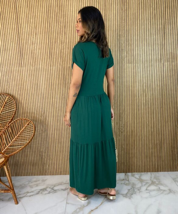 fernandaramosstore com br vestido midi de malha sem bojo manga curta verde