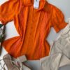 fernandaramosstore com br blusa feminina detalhes em laise botoes falso laranja 1