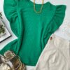 fernandaramosstore com br blusa feminina manga curta pipoquinha verde 1