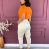 fernandaramosstore com br blusa feminina manga princesa com botoes e laise laranja 8