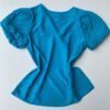 fernandaramosstore com br blusa feminina manga princesa detalhe na manga azul 2