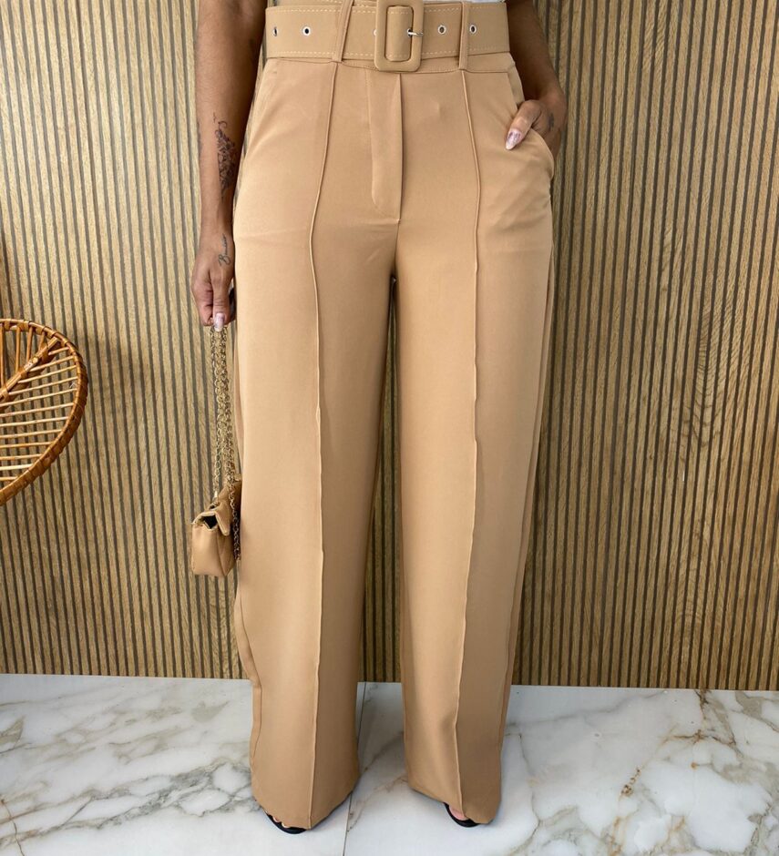 fernandaramosstore com br calca feminina pantalona com cinto bege 1