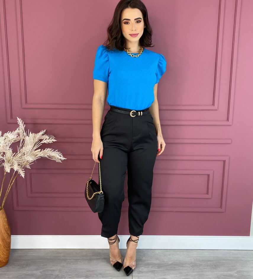Calça Feminina Skinny sem Botão Preta - Fernanda Ramos Store