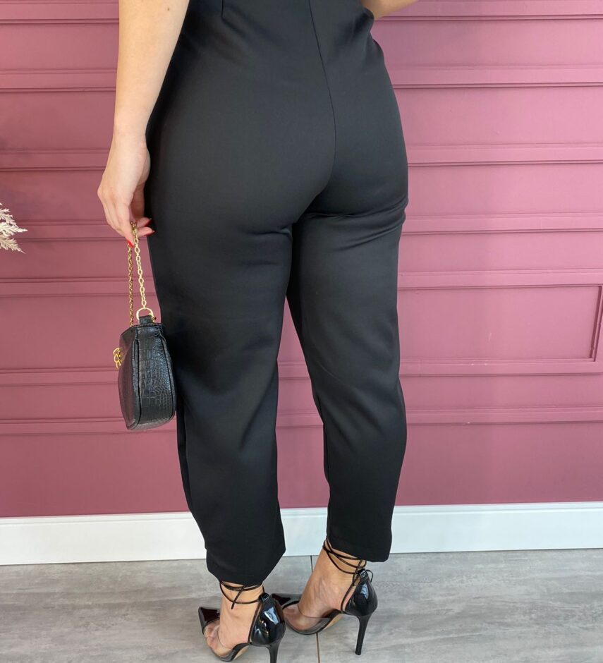 Calça Feminina Skinny sem Botão Preta - Fernanda Ramos Store