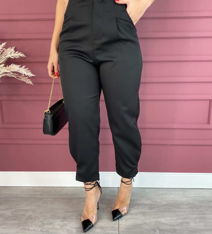 Calça Feminina Skinny sem Botão Preta - Fernanda Ramos Store