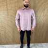 Camisa Masculina Manga Longa Plus Mesclada Vermelha Fernanda Ramos Store