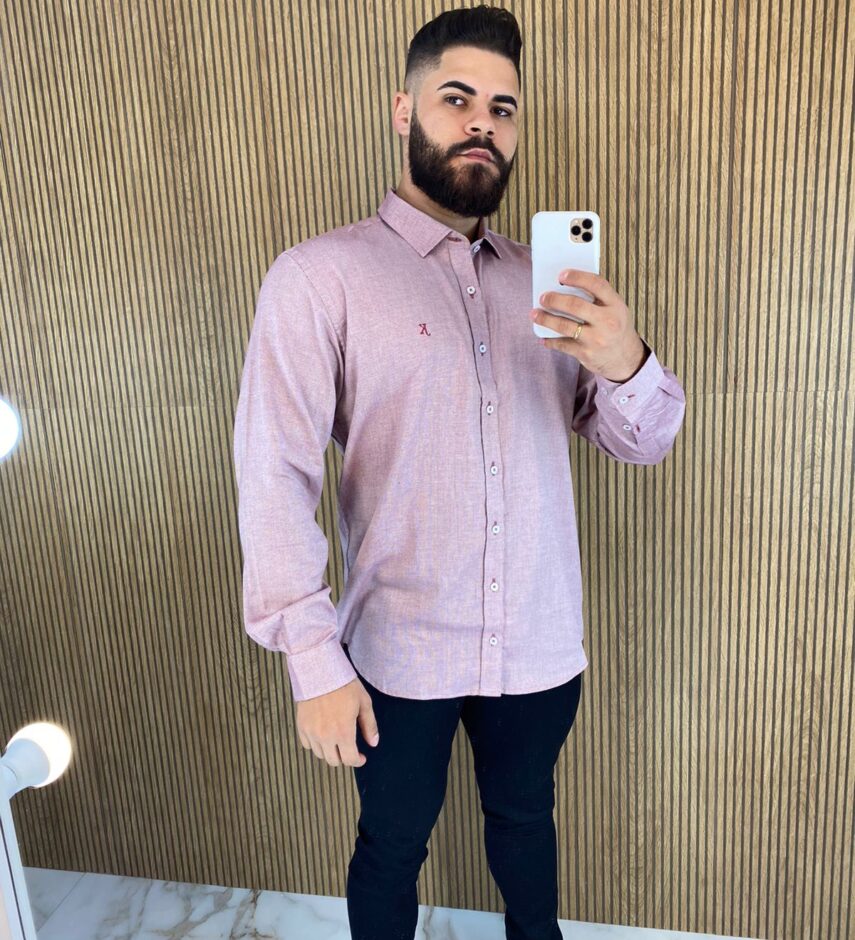 fernandaramosstore com br camisa masculina manga longa mesclada vermelha 2