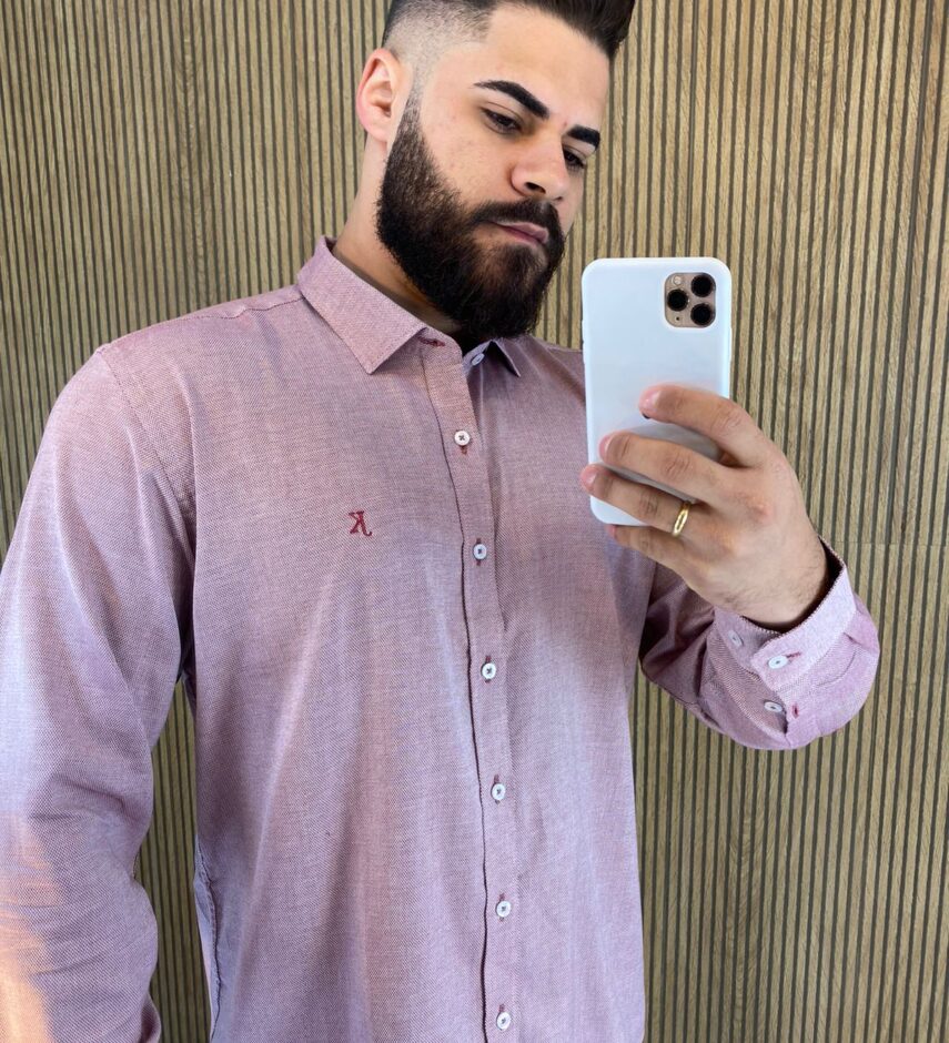 fernandaramosstore com br camisa masculina manga longa mesclada vermelha 3