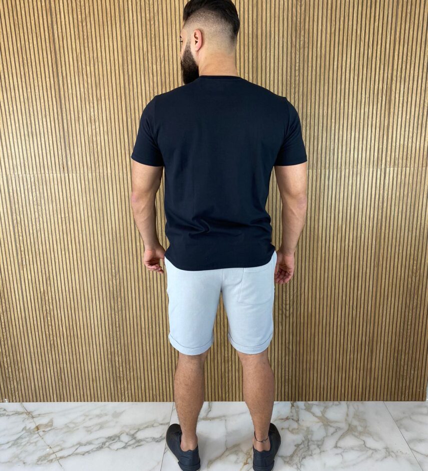 Camiseta Masculina Basic Plus Preta - Fernanda Ramos Store