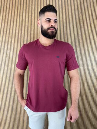 Camiseta Masculina Basic Plus Vinho - Fernanda Ramos Store