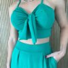 fernandaramosstore com br conjunto feminino calca e cropped com bojo de alca verde 3