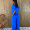 fernandaramosstore com br conjunto feminino calca pantalona e blusa manga princesa azul 5