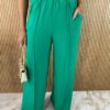 fernandaramosstore com br conjunto feminino calca pantalona e blusa manga princesa verde 2