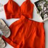 fernandaramosstore com br conjunto feminino short com botoes e cropped com bojo coral