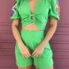 fernandaramosstore com br conjunto feminino verde cropped bordado e short 2