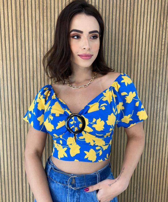 fernandaramosstore com br cropped feminino com argola estampa azul e amarelo 1